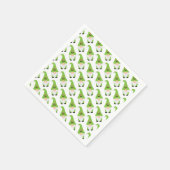 Gnome Candy Cane Herz Weihnachtsfest Spaß Serviette (Ecke)