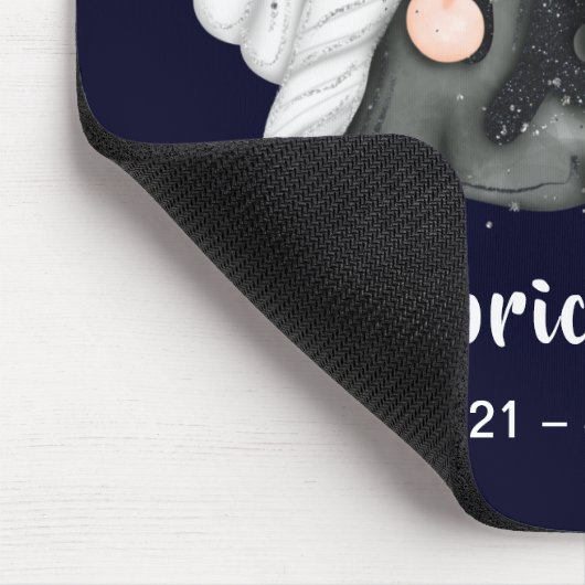 Gnome Capricorn Astrologie Signatur Angel Maus Pad Mousepad (Ecke)