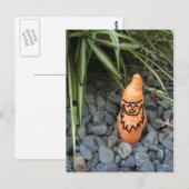 Gnome Carrot Postcard Postkarte (Vorne/Hinten)
