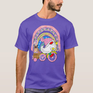 Gnome Carry Bunny Mops on Bicycle Ostereier Ra T-Shirt