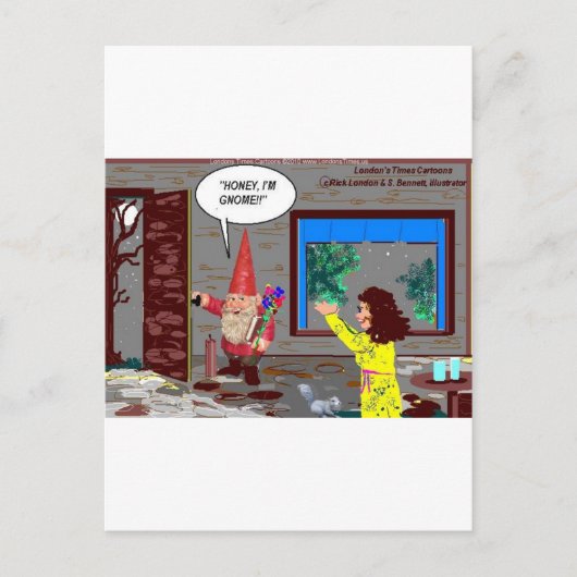 Gnome Cartoon Funny Giebt T-Shirts Tasse Karten et (Vorderseite)