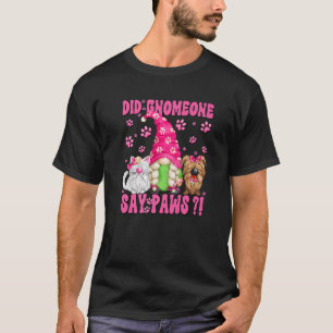 Gnome Cat Sprichwort für Frauen und Mädchen Niedli T-Shirt