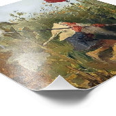 "Gnome Catching Butterflies" von Heinrich Schlitt Fotodruck (Ecke)