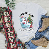Gnome Chillin Weihnachten Frauen T - Shirt