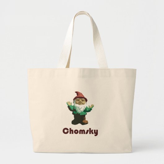 Gnome Chomsky Jumbo Stoffbeutel (Vorne)
