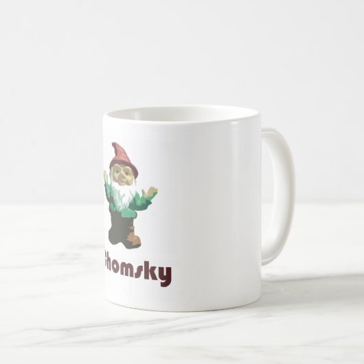 Gnome Chomsky Kaffeetasse (VorderseiteRechts)