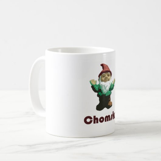Gnome Chomsky Kaffeetasse (Vorderseite Links)