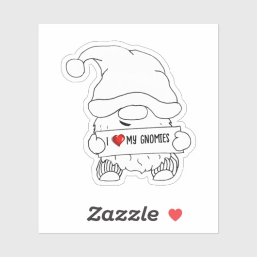 Gnome Christmas Aufkleber (Blatt)