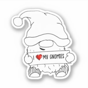 Gnome Christmas Aufkleber