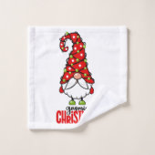 Gnome Christmas Bath Handtuch Set (Waschlappen)