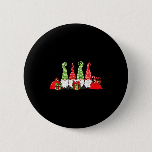 Gnome Christmas Button (Vorderseite)