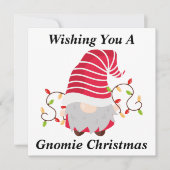 Gnome Christmas Card Dankeskarte (Vorderseite)