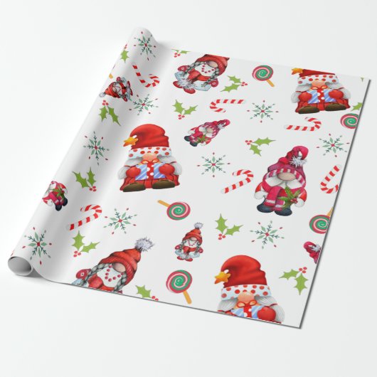 Gnome Christmas Geschenkpapier (Ungerollt)