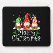 Gnome Christmas Lights Matching Family Gnome Merry Mousepad (Vorne)