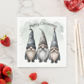 Gnome Christmas Napkins Serviette (Beispiel)