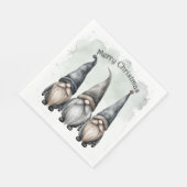 Gnome Christmas Napkins Serviette (Ecke)