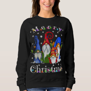 Gnome Christmas Pajamas Garden Gnome Merry Christm Sweatshirt