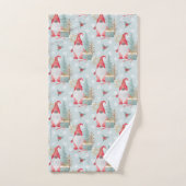 Gnome Christmas Pattern Badhandtuch Set (Handtuch)