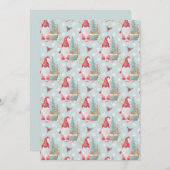 Gnome Christmas Pattern Feiertagskarte (Vorne/Hinten)