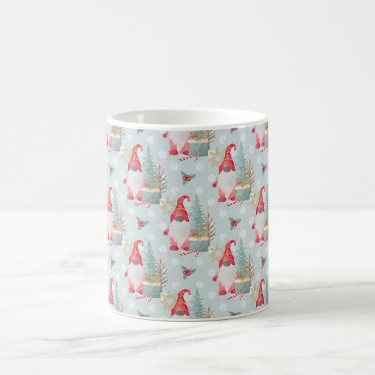 Gnome Christmas Pattern Kaffeetasse (Mittel)