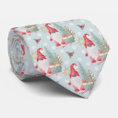 Gnome Christmas Pattern Krawatte (Gerollt)