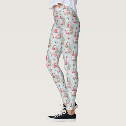 Gnome Christmas Pattern Leggings (Links)