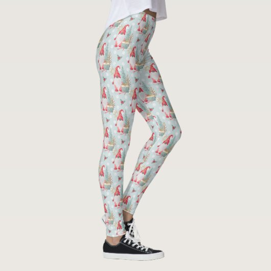 Gnome Christmas Pattern Leggings (Rechts)