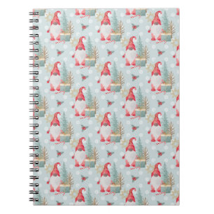 Gnome Christmas Pattern Notizblock