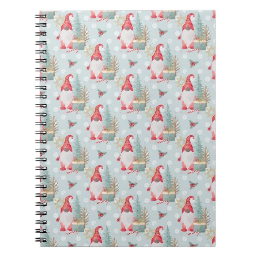 Gnome Christmas Pattern Notizblock (Vorderseite)