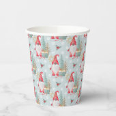 Gnome Christmas Pattern Pappbecher (Links)