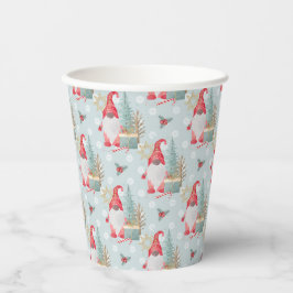 Gnome Christmas Pattern Pappbecher