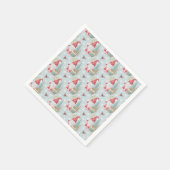 Gnome Christmas Pattern Serviette (Ecke)
