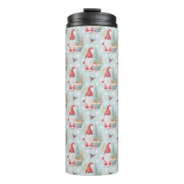 Gnome Christmas Pattern Thermosbecher