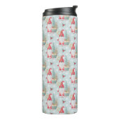 Gnome Christmas Pattern Thermosbecher (Nach links gedreht)