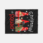 Gnome Christmas Squad Group Matching Christmas Par Fleecedecke (Vorderseite (Horizontal))