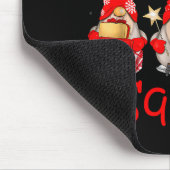 Gnome Christmas Squad Group Matching Christmas Par Mousepad (Ecke)