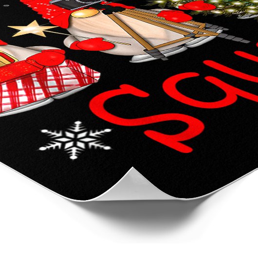 Gnome Christmas Squad Group Matching Christmas Par Poster (Ecke)