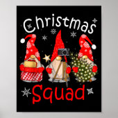 Gnome Christmas Squad Group Matching Christmas Par Poster (Vorne)