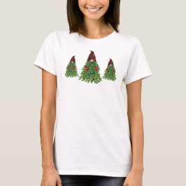 Gnome Christmas Tree Buffalo Karo Holiday T-Shirt