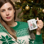 Gnome Christmas Tree Stars Happy Holidays Kaffeetasse