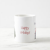 Gnome Christmas Tree Stars Happy Holidays Kaffeetasse (Mittel)
