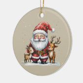 Gnome Christmas Winter Season Gnomes Lover Holiday Keramik Ornament (Links)