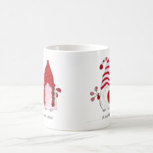 Gnome Couple A Liebe wie gnome andere Kaffeetasse (Mittel)