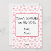 Gnome Couple Feiertagskarte (Rückseite)