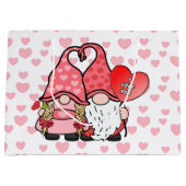Gnome Couple Große Geschenktüte (Vorderseite)