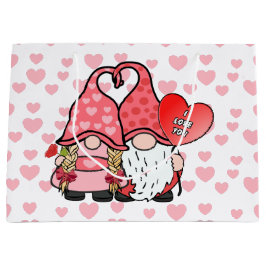 Gnome Couple Große Geschenktüte