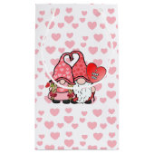 Gnome Couple Kleine Geschenktüte (Rückseite)