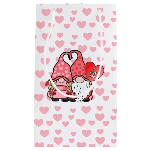 Gnome Couple Kleine Geschenktüte (Vorderseite)