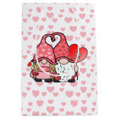 Gnome Couple Mittlere Geschenktüte (Vorderseite)