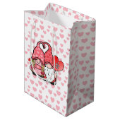 Gnome Couple Mittlere Geschenktüte (Rückseite Schrägansicht)